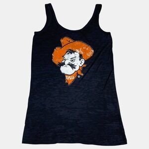 Bamboa Oklahoma State Cowboys OSU Graphic Tank Top Black Womens Size Medium